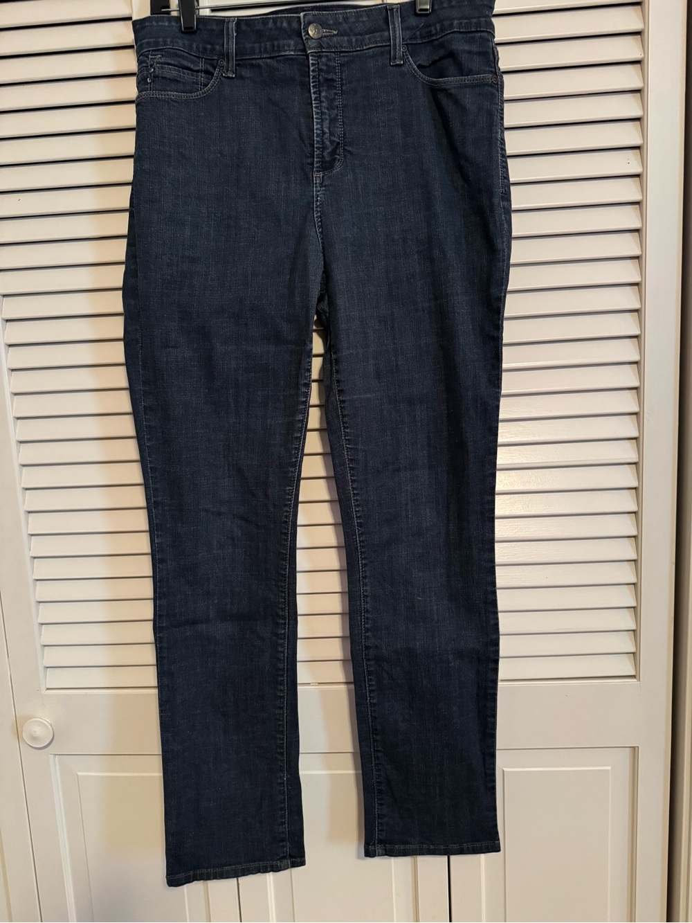 NYDJ Women's Straight Leg Jeans in Dark Indigo